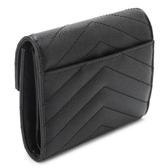 Saint Laurent Tri-FWallet Monogram Quilted Black - Picture 3 of 6